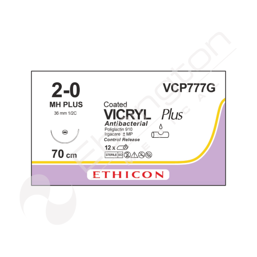 Vicryl Plus Sutures VCP777G x 12