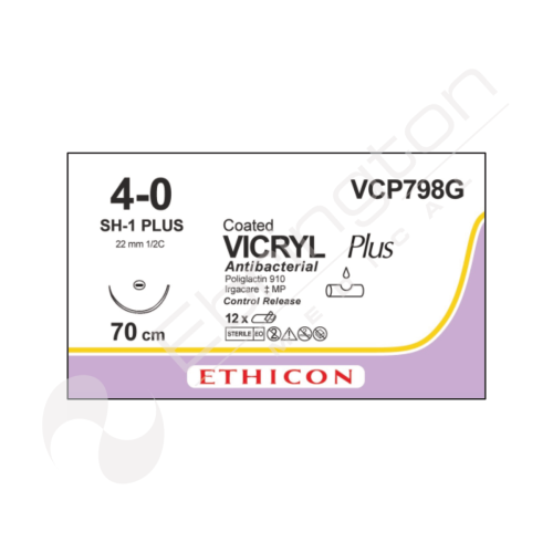Vicryl Plus Sutures VCP798G x 12