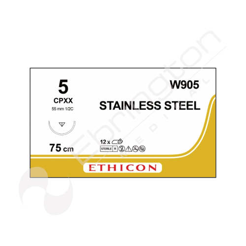 Surgical Stainless Steel Sutures W905 x 12