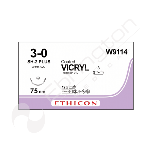 Vicryl Sutures W9114 x 12