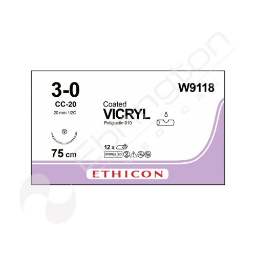 Vicryl Sutures W9118 x 12