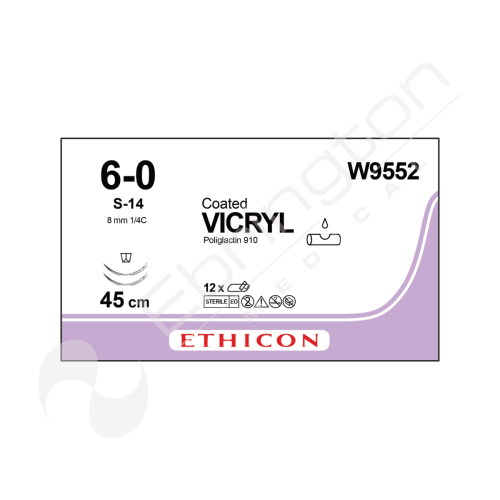 Vicryl Sutures W9552 x 12