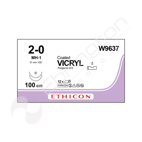 Vicryl Sutures W9637 x 12