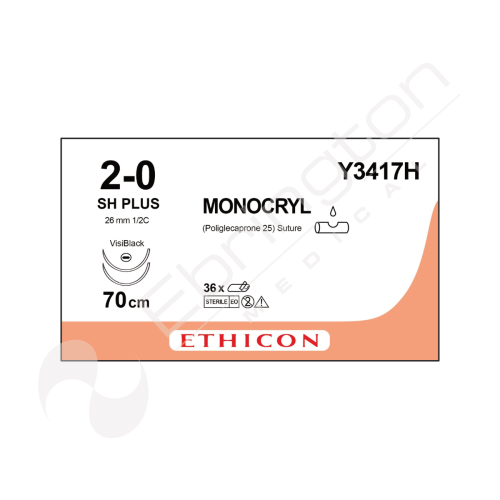 Monocryl Plus Sutures Y3417H x 36