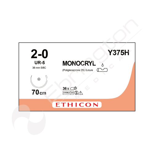 Monocryl Sutures Y375H x 36