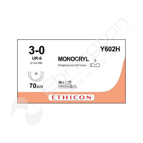 Monocryl Plus Sutures Y602H x 36