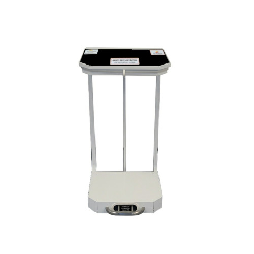 70 ltr Free Standing Sack Holder - Black Lid "Domestic (Municipal) Waste"