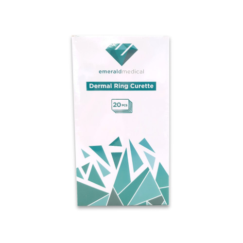 Emerald Standard Dermal Ring Curette x 20