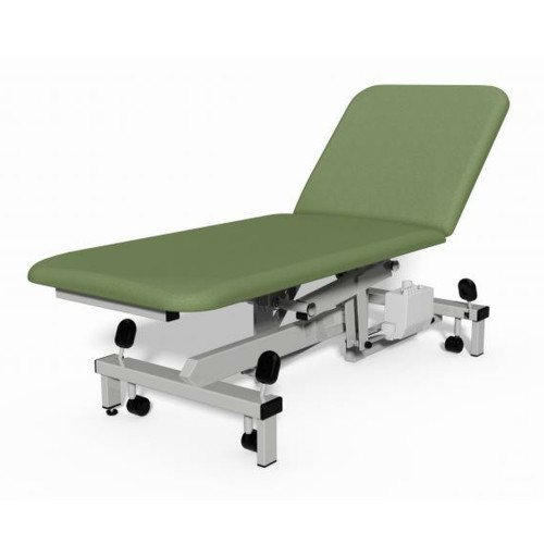 Plinth 2 Section Hydraulic Couch - Wasabi