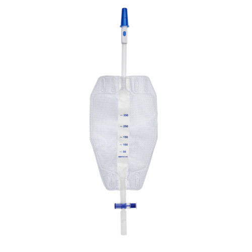 Sterile Urine Leg Bags with T-Tap Outlet - 500ml - Short Tube - Pack of 80