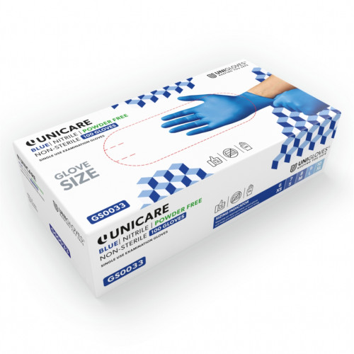 Unicare Nitrile Gloves x 100 - Medium
