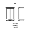 50 ltr Free Standing Sack Holder