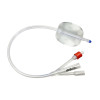 3-Way Silicone Postoperative Foley Catheters Nelaton (Straight) Tip, 30-50ml Balloon, 400mm - Pack of 5