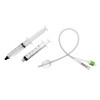 2-Way Open Tip Silicone Foley Catheter with Prefilled Syringe - Pack of 5