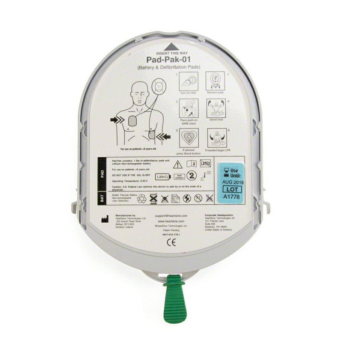 Heartsine Adult PAD-Pak - Battery and Pad Cartridge